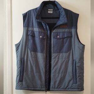 Columbia Men's Quilted Blue Vest Size XL